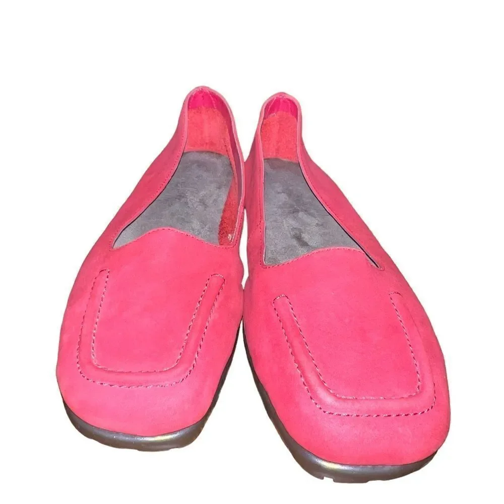 Aerosoles red suede minimalist‎ comfort office flats women’s size 9